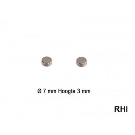 Magneten rond Ø7x3mm (2st)
