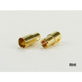830238, Goldconnector 6mm 1 pair