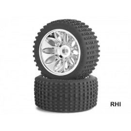 900071 Chrome-Leaf tyre/rim set Mud