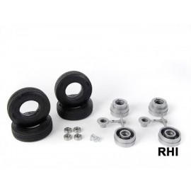 907141 1/14 Heavy loader tyre/rim set