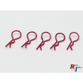 Body Clips 1:10 red 5pcs.