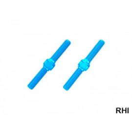 Alu Li/Re-Gewindestangen 3x23mm (2) blau