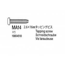 19804518 2.6x16mm Tapping Screw BA14(5)
